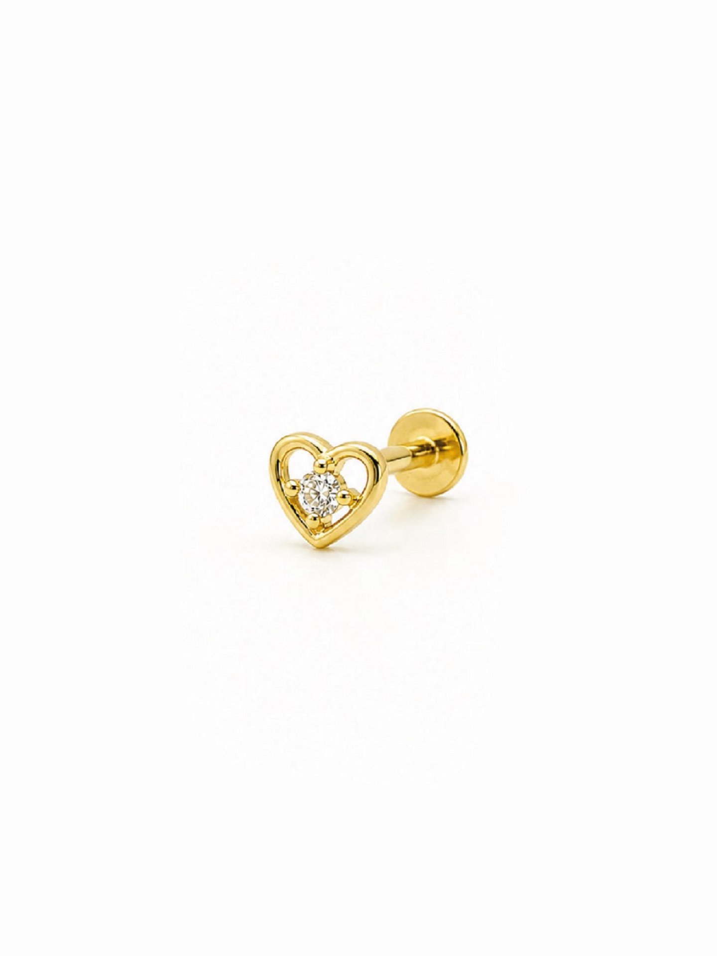 Piercing Corazon cristal 6 mm