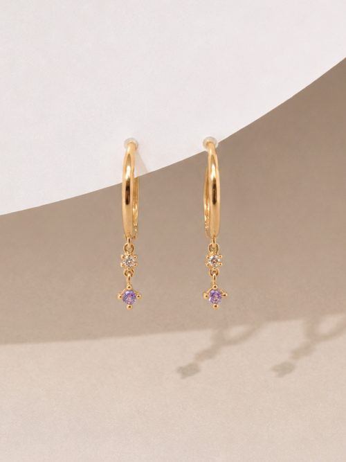 Argollas Maya lila