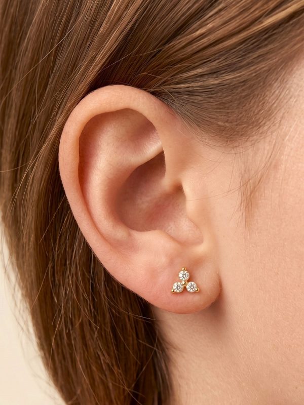 Aretes Trinity L diamante
