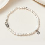 Pulsera perlita mini plata