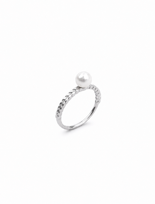 Anillo Perla plata