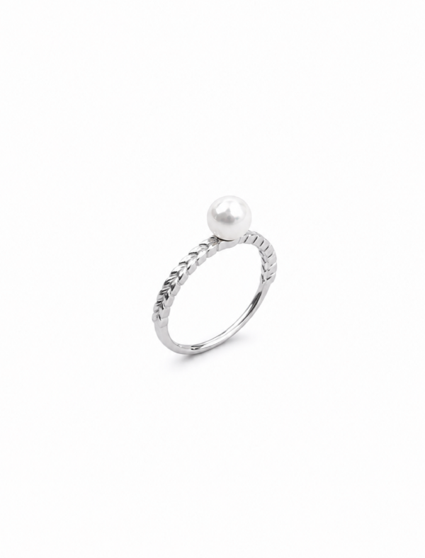 Anillo Perla plata