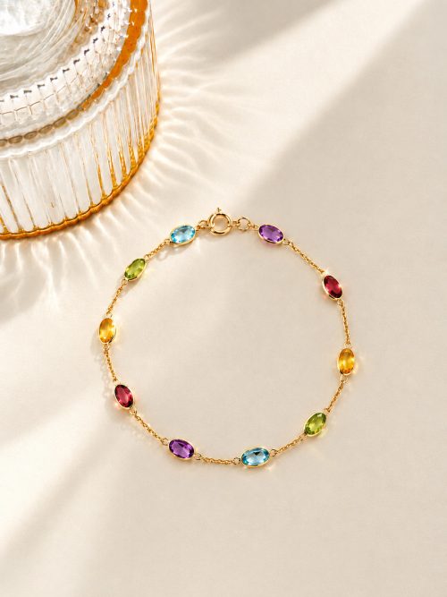 Pulsera Zafiros multicolor